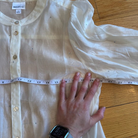 Bailey 44 Sheer Rhinestone Blouse - Picture 7 of 11